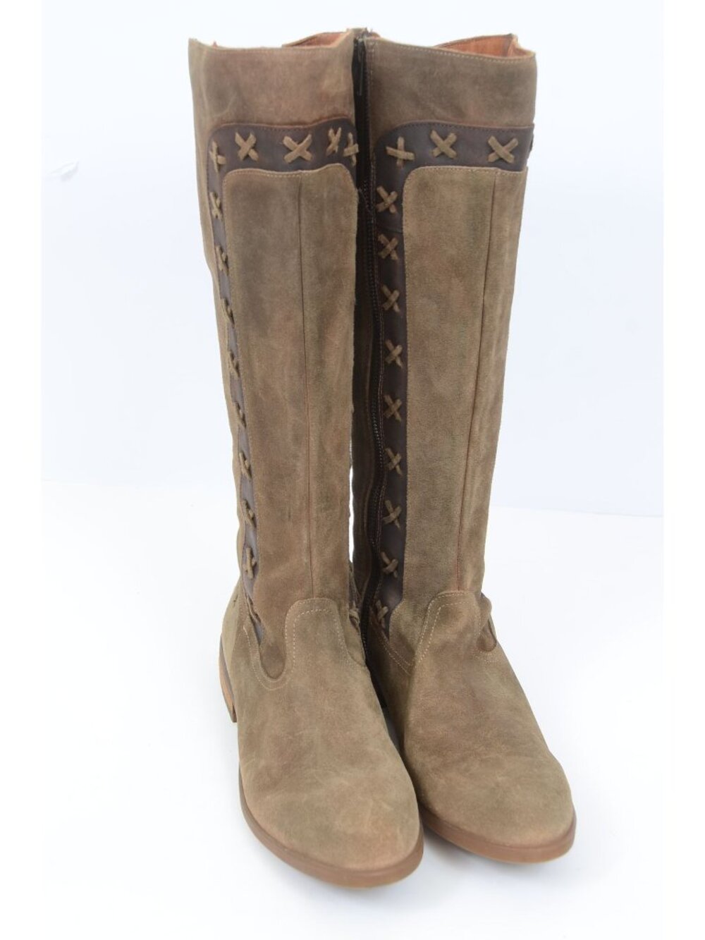 Børn Albi Women's 11 M US Suede Leather Western Knee Riding Boot Festival Rustic - Picture 4 of 10